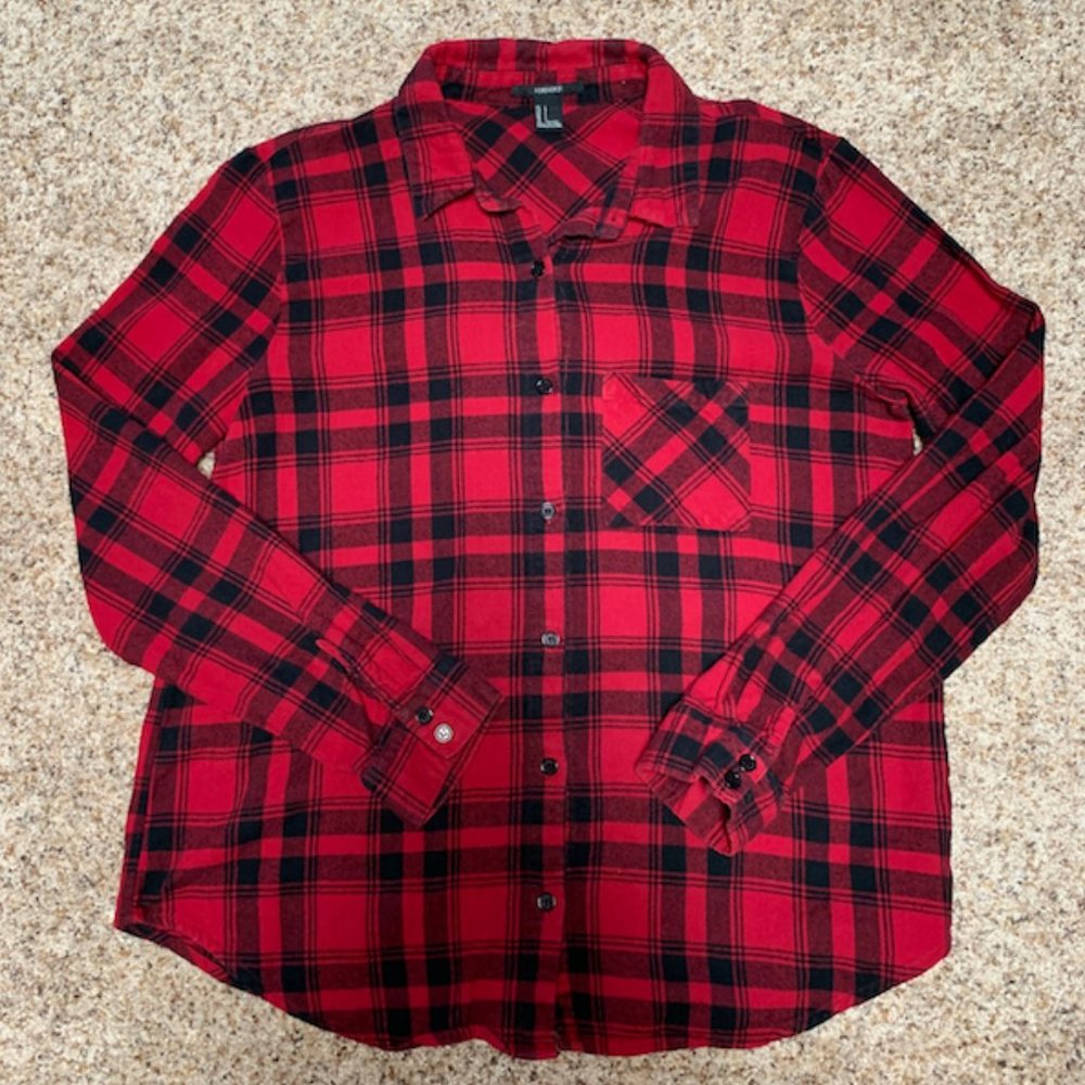 Forever 21 Plaid button up shirt